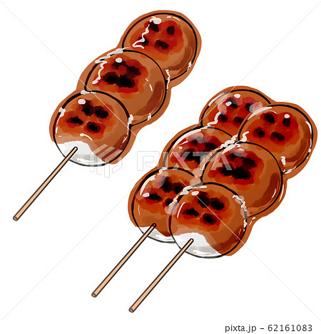 みたらし団子のイラスト素材