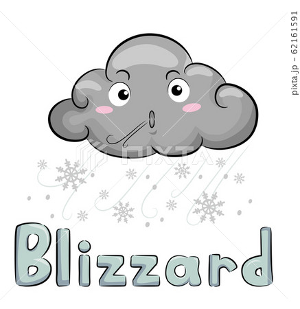 Mascot Cloud Blizzard Illustration 62161591