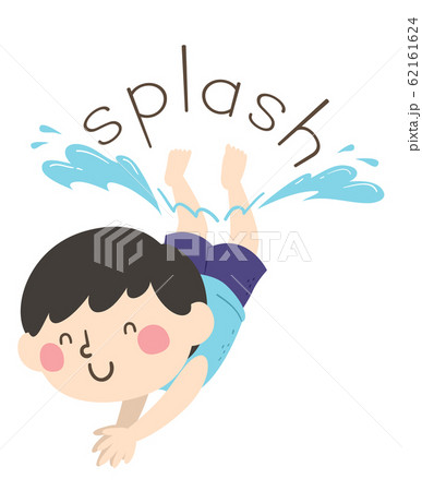 Kid Boy Dive Onomatopoeia Sound Splash Kid Boy Dive Onomatopoeia Sound Splash 62161624