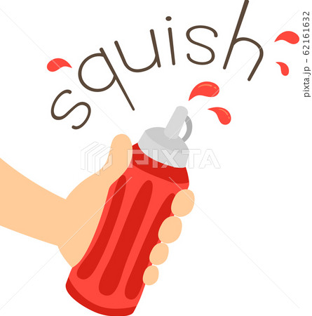Hand Ketchup Bottle Onomatopoeia Sound Squish Hand Ketchup Bottle Onomatopoeia Sound Squish 62161632