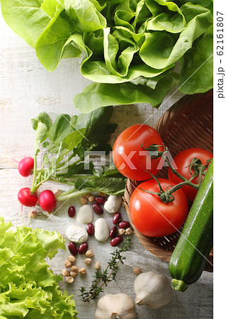 色々な野菜の集合イメージ写真 色々な野菜の集合イメージ写真 62161807