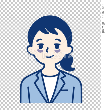 女性 疲労 睡眠不足 病気のイラスト素材