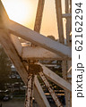 White steel structure on Sky at sunset 62162294