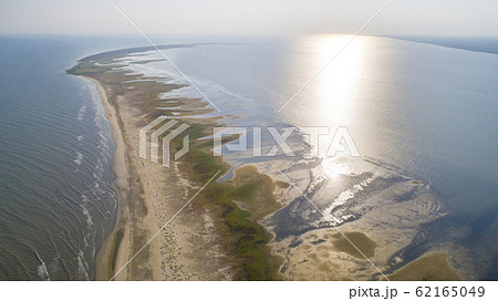 Aerial View of Sacalin Peninsula in Danube Delta 62165049