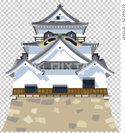 彦根城イメージ　観光地イラストアイコン 62166119