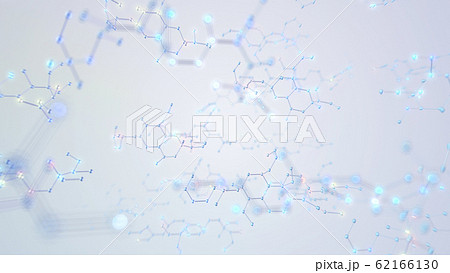 化学式 分子構造 六角形 科学 テクノロジー 3Dイラスト 背景 バックグラウンド 62166130