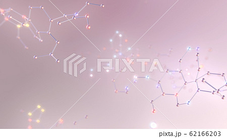化学式 分子構造 六角形 科学 テクノロジー 3dイラスト 背景 バックグラウンドのイラスト素材