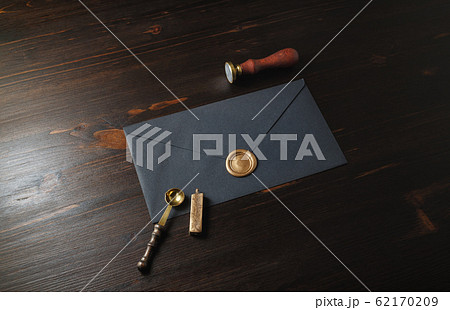 Black envelope, stamp, spoon Black envelope, stamp, spoon 62170209