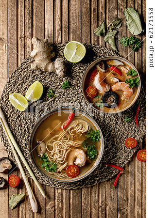 Two spicy asian soups 62171558