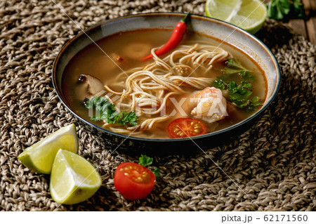 Asian noodle soup 62171560