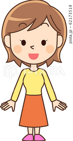 女性立ちポーズ 女性立ちポーズ 62173519