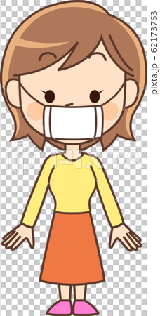 Housewife with mask 62173763