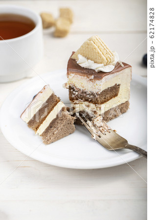 a piece of cake in a plate a piece of cake in a plate 62174828