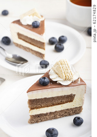 tea with cake on the table tea with cake on the table 62174829