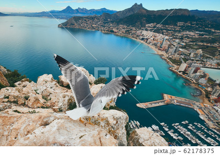 On the peak top of Penon de Ifach 62178375