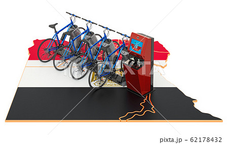 Bicycle sharing system in Egypt concept 62178432