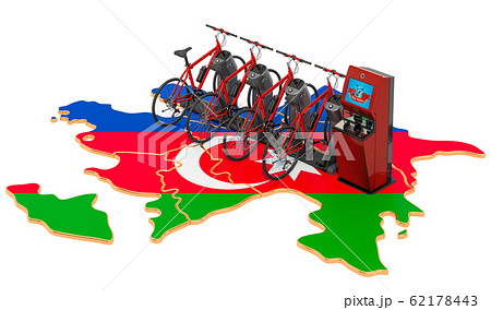 Bicycle sharing system in Azerbaijan concept Bicycle sharing system in Azerbaijan concept 62178443