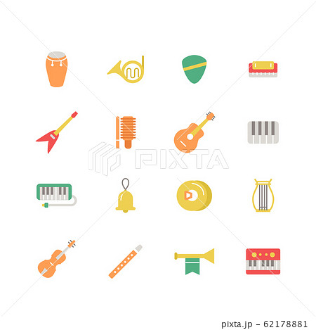 MUSICAL INSTRUMENT ICON SET 62178881