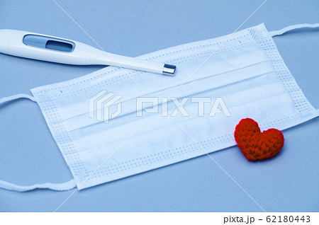 【シアンカラー】マスク　健康　ウイルス　命　イメージ 62180443