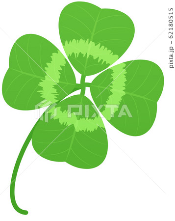 四葉のクローバーのイラスト素材
