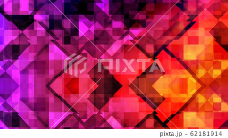 Abstract Rising Geometric Square Shapes and Colorful Line Pattern - Abstract Background Texture 62181914