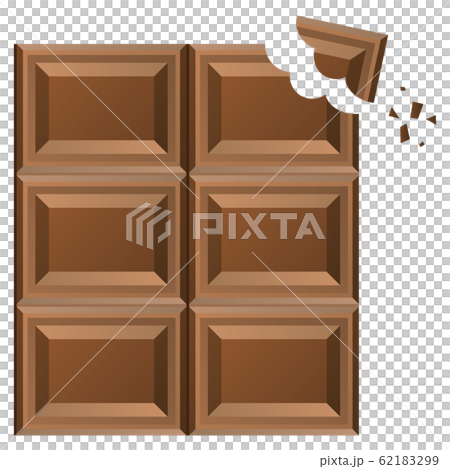 割れた板チョコ 62183299