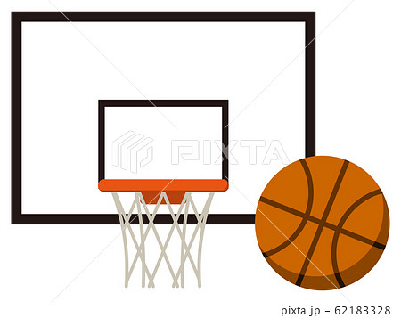 バスケットゴールとボールのイラスト素材 [62183328] - PIXTA