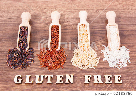 Black, red, brown and white rice Black, red, brown and white rice 62185766
