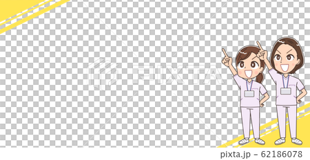 ナース 看護師 白衣 イラスト マンガ アニメ 先輩 62186078