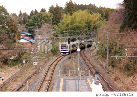 総武本線南酒々井駅を発車した銚子行下り電車(3) 総武本線南酒々井駅を発車した銚子行下り電車(3) 62186318