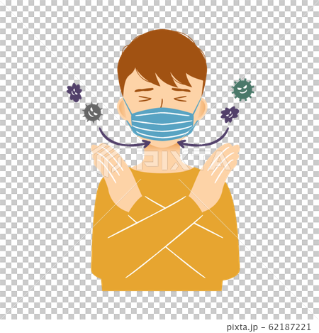 如何戴錯面具男性正面 62187221