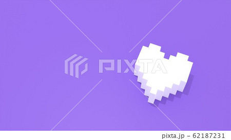 ハートマーク 紫色 シンプル 背景素材のイラスト素材