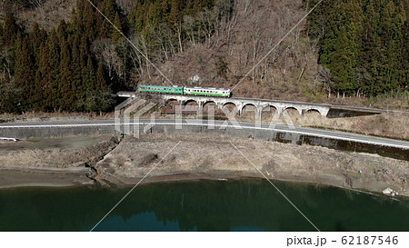 只見線 金山町 細越拱橋(めがね橋) 只見線 金山町 細越拱橋(めがね橋) 62187546