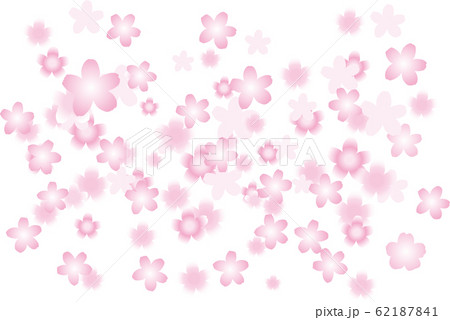 ４月 春 桜 グラデーション 背景イラスト 素材１のイラスト素材