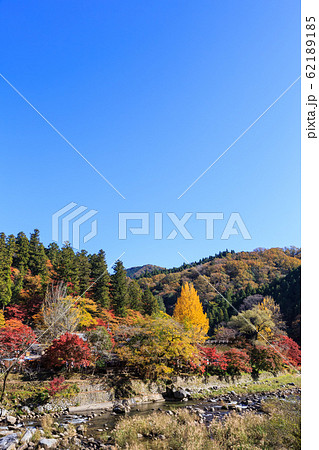 早朝の紅葉 愛知県香嵐渓 早朝の紅葉 愛知県香嵐渓 62189185