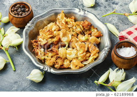 Fried yucca flowers Fried yucca flowers 62189968