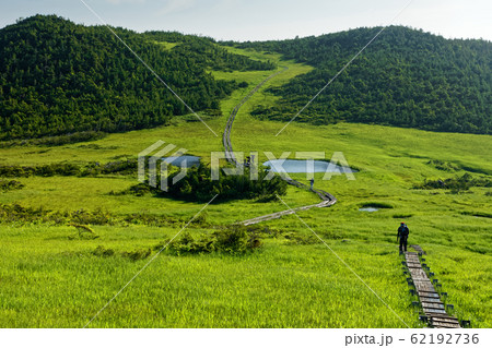 燧ヶ岳の登りから見る熊沢田代の池塘 燧ヶ岳の登りから見る熊沢田代の池塘 62192736