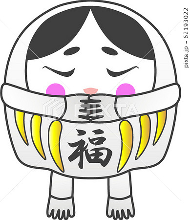 ダルマ型のお多福：020 62193022