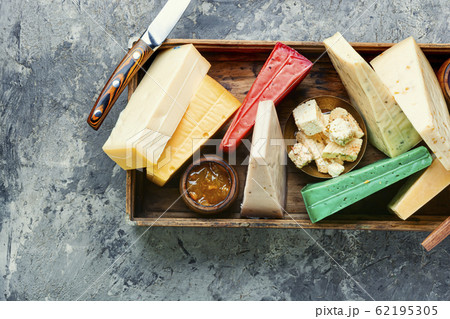 Different kinds of cheeses Different kinds of cheeses 62195305