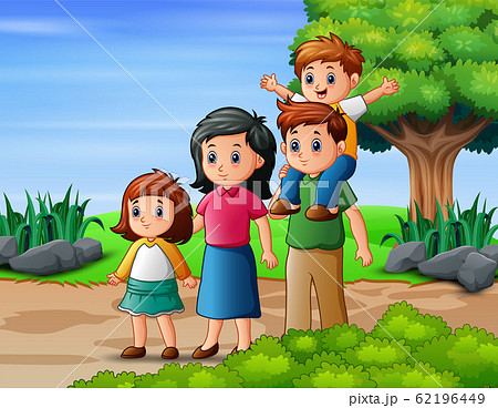 Happy family member vacation in the park 62196449