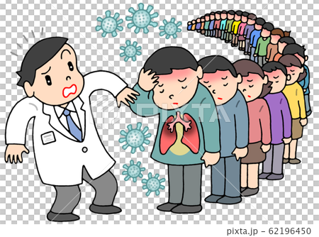 新型肺炎感染者の増大 62196450