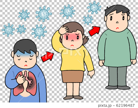 新型肺炎の感染 62196487