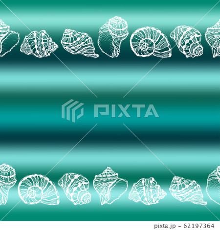Vector illustration of marine seamless border Vector illustration of marine seamless border 62197364