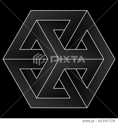 Impossible cube icon. 62197728