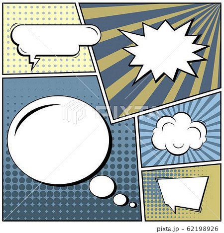 Abstract creative concept vector comic pop art style blank, layout template with clouds beams and Abstract creative concept vector comic pop art style blank, layout template with clouds beams and 62198926
