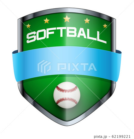 Softball Shield badge. Softball Shield badge. 62199221