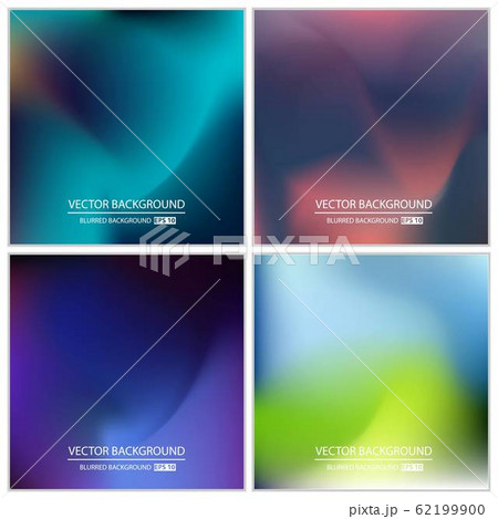 Abstract Creative concept vector multicolored blurred background set. For Web and Mobile 62199900