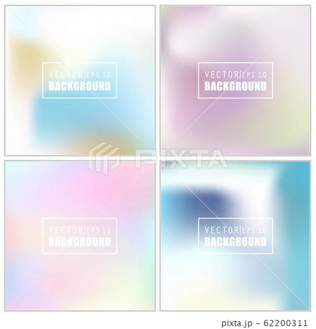 Abstract Creative concept vector multicolored blurred background set. For Web and Mobile 62200311