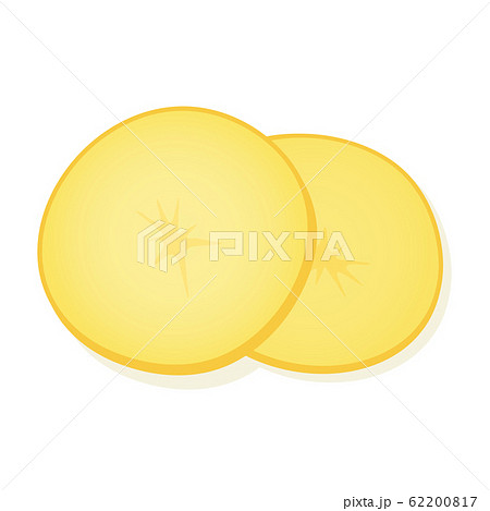 Sliced potato isolated on white background. Rings of potato. Vector Illustration. Sliced potato isolated on white background. Rings of potato. Vector Illustration. 62200817