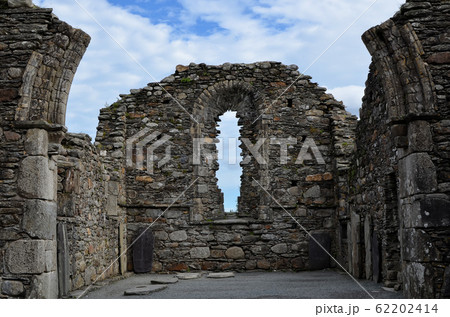 old Glendalough cathedral Ireland cemetery ruins old Glendalough cathedral Ireland cemetery ruins 62202414